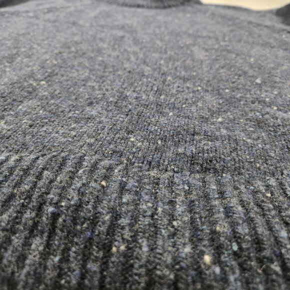 Pendleton Sweater Womens Small Navy Donegal Turtleneck Merino Wool Alpaca Knit - Picture 3 of 11